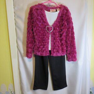 Girls Pink Dress Up 2pc outfit Halloween Costume long sleeve